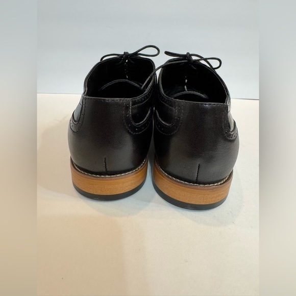 Men’s Stacy Adams Black Wingtip Oxford Dress Shoes NOS size 15 Wide - Picture 5 of 11